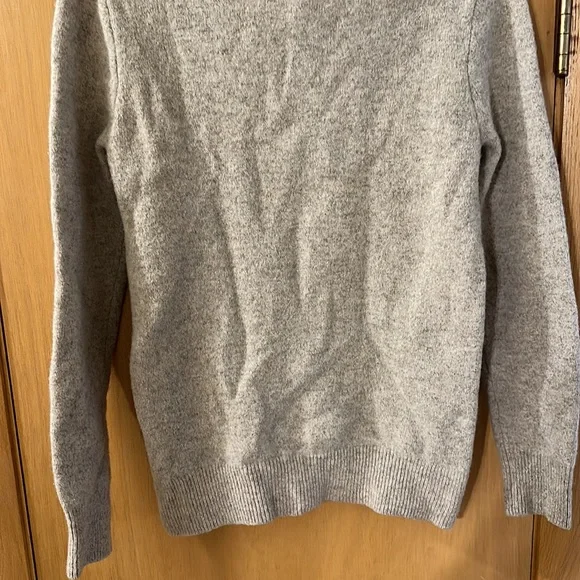 J. Crew Men’s High Neck Pullover Sweater Lambswool Gray Size Medium